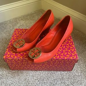 Tory Burch Red Wedges